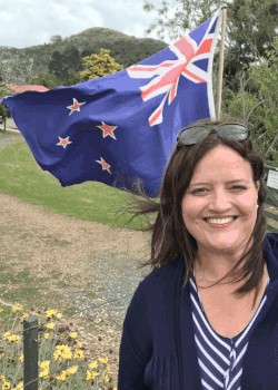Claire enjoying the outdoors in New Zealand